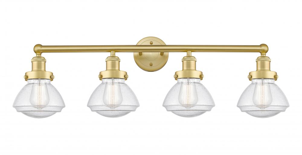 Olean - 4 Light - 34 inch - Satin Gold - Bath Vanity Light