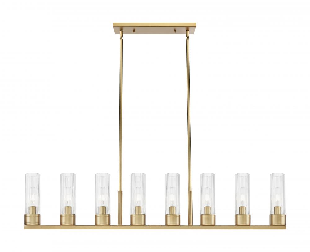 Boreas - 6 Light - 48 inch - Brushed Brass - Linear Pendant