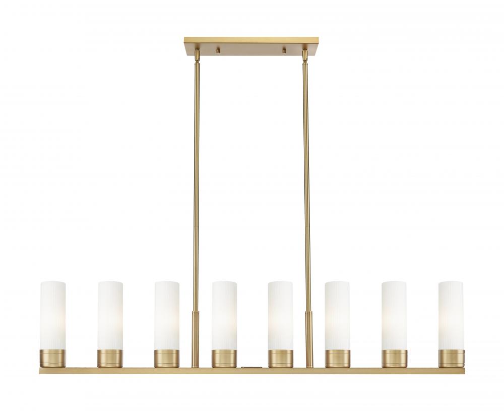 Boreas - 6 Light - 48 inch - Brushed Brass - Linear Pendant