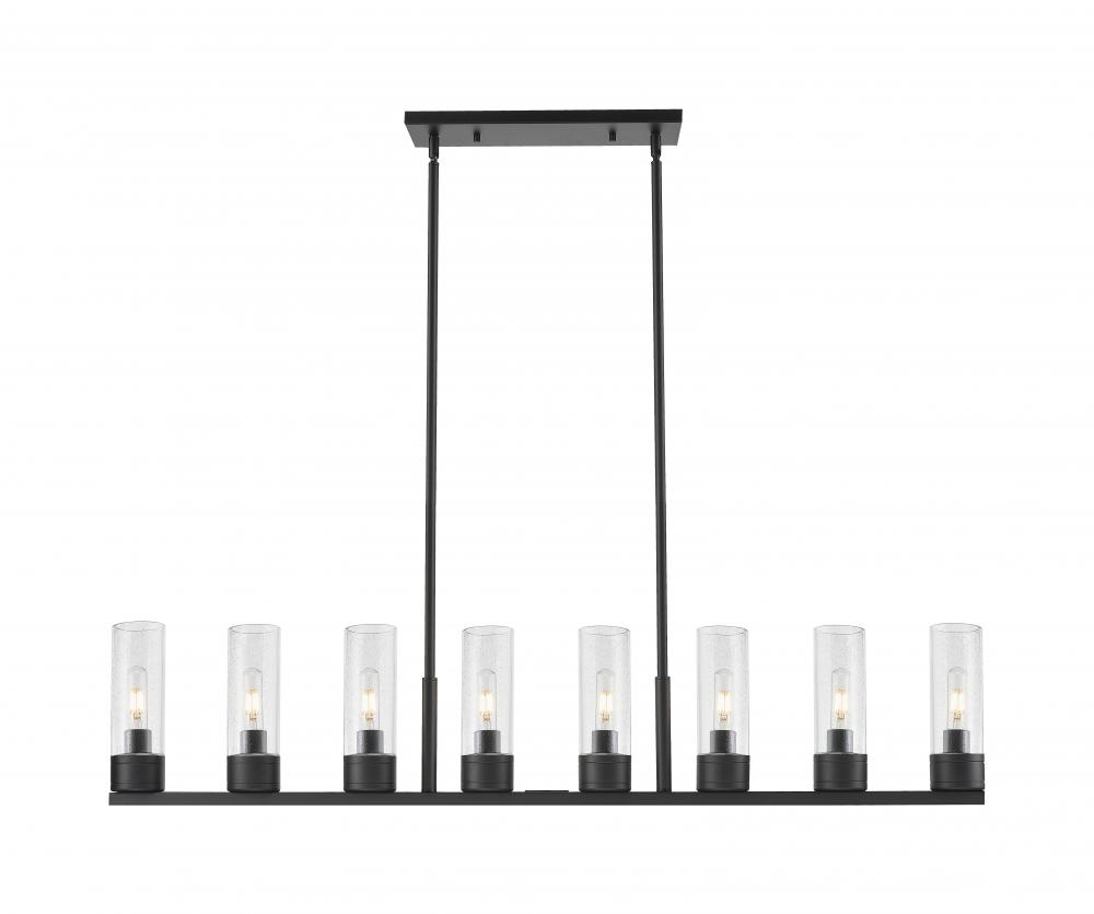 Boreas - 6 Light - 48 inch - Matte Black - Linear Pendant