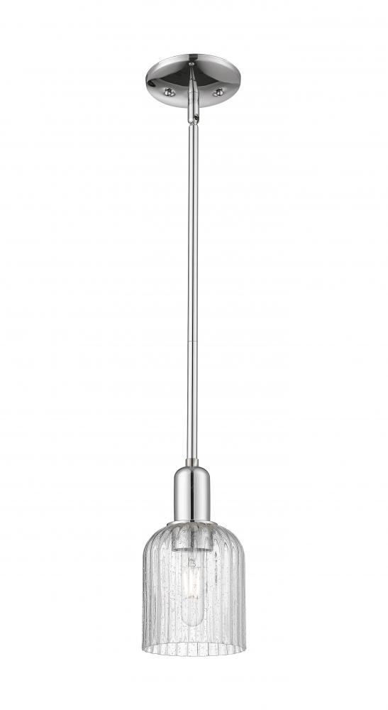 Bridal Veil - 1 Light - 6 inch - Polished Chrome - Mini Pendant