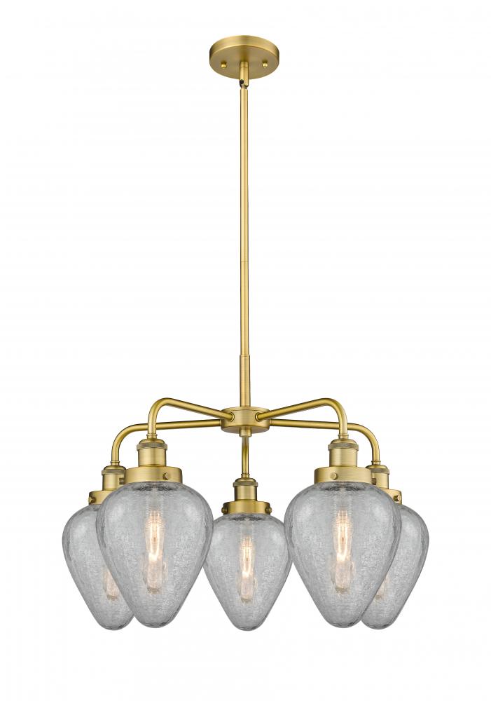 Geneseo - 5 Light - 25 inch - Brushed Brass - Chandelier