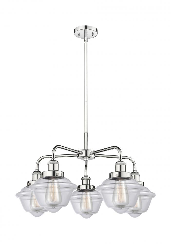 Oxford - 5 Light - 26 inch - Polished Chrome - Chandelier