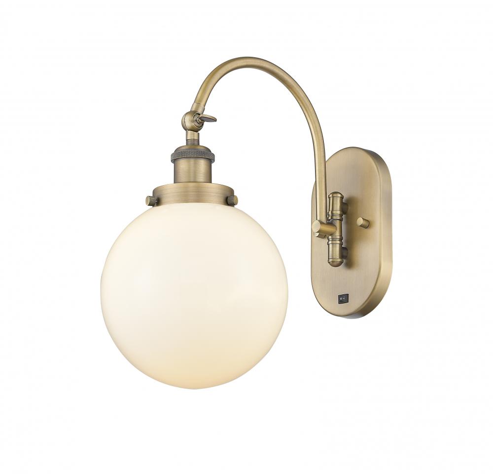 Beacon - 1 Light - 8 inch - Brushed Brass - Sconce