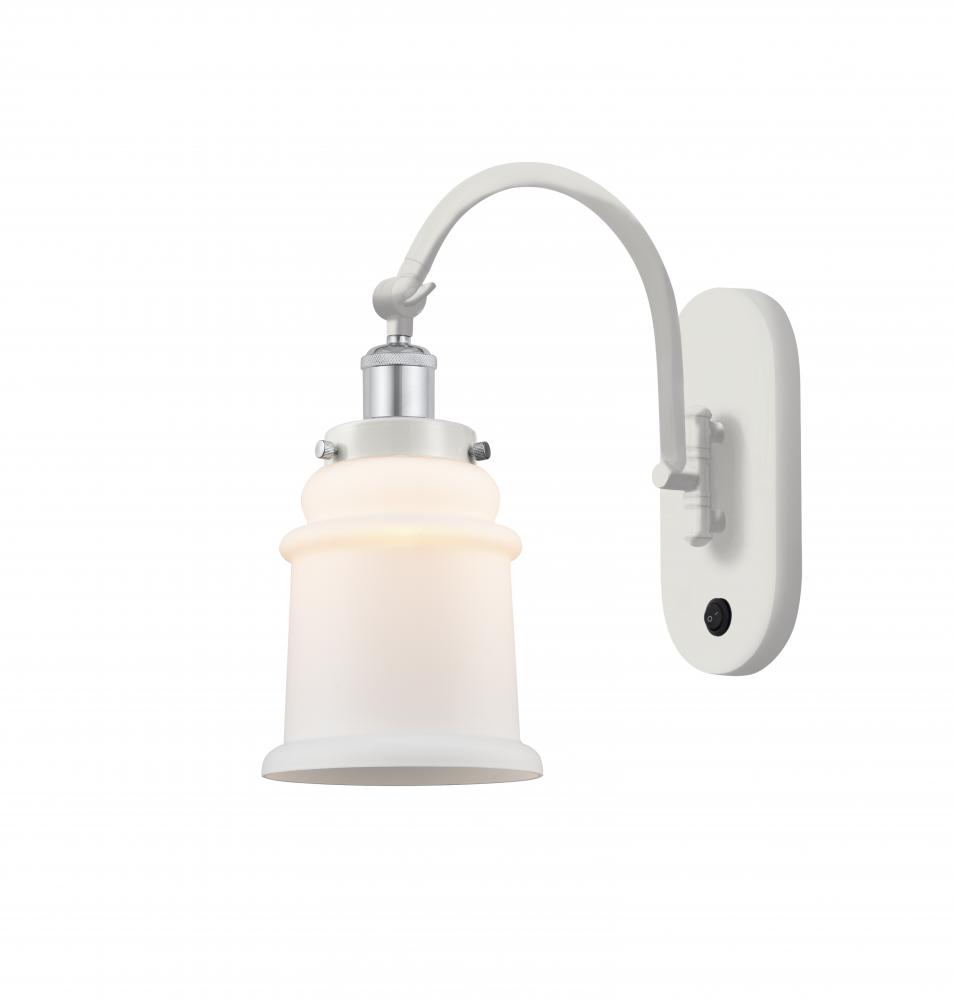 Canton - 1 Light - 7 inch - White Polished Chrome - Sconce