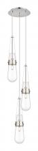 Innovations Lighting 113-452-1P-PN-G452-4CL - Milan - 3 Light - 12 inch - Polished Nickel - Multi Pendant