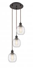 Innovations Lighting 113B-3P-OB-G1013 - Belfast - 3 Light - 13 inch - Oil Rubbed Bronze - Cord Hung - Multi Pendant