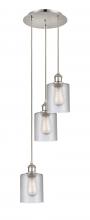 Innovations Lighting 113B-3P-PN-G112 - Cobbleskill - 3 Light - 12 inch - Polished Nickel - Cord Hung - Multi Pendant