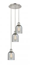 Innovations Lighting 113B-3P-PN-G257 - Caledonia - 3 Light - 12 inch - Polished Nickel - Cord Hung - Multi Pendant