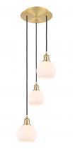 Innovations Lighting 113B-3P-SG-G121-6 - Athens - 3 Light - 12 inch - Satin Gold - Cord Hung - Multi Pendant