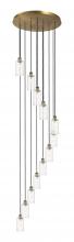 Innovations Lighting 126B-12P-BB-G434-7CL - Crown Point - 12 Light - 24 inch - Brushed Brass - Multi Pendant