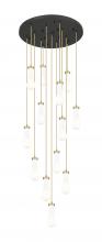 Innovations Lighting 132BK-451-1P-BB-G451-4GWH - Owego - 13 Light - 32 inch - Brushed Brushed Brass - Multi Pendant