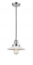 Innovations Lighting 201C-PC-G1 - Halophane - 1 Light - 9 inch - Polished Chrome - Cord hung - Mini Pendant