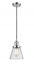 Innovations Lighting 201C-PC-G64 - Cone - 1 Light - 6 inch - Polished Chrome - Cord hung - Mini Pendant