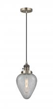 Innovations Lighting 201CSW-AB-G165 - Geneseo - 1 Light - 7 inch - Antique Brass - Cord hung - Mini Pendant