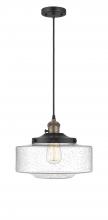 Innovations Lighting 201CSW-BAB-G694-12 - Bridgeton - 1 Light - 16 inch - Black Antique Brass - Cord hung - Mini Pendant