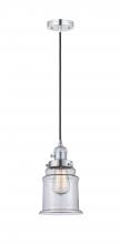 Innovations Lighting 201CSW-PC-G182 - Canton - 1 Light - 6 inch - Polished Chrome - Cord hung - Mini Pendant