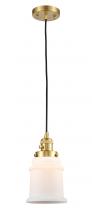 Innovations Lighting 201CSW-SG-G181 - Canton - 1 Light - 6 inch - Satin Gold - Cord hung - Mini Pendant