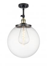 Innovations Lighting 201F-BAB-G202-14 - Beacon - 1 Light - 14 inch - Black Antique Brass - Semi-Flush Mount