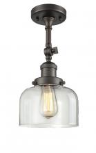 Innovations Lighting 201F-OB-G72-LED - Bell - 1 Light - 8 inch - Oil Rubbed Bronze - Adjustable Semi-Flush Mount