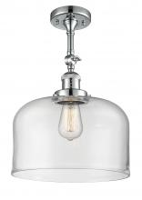 Innovations Lighting 201F-PC-G72-L - Bell - 1 Light - 12 inch - Polished Chrome - Semi-Flush Mount