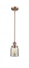 Innovations Lighting 201S-AC-G58 - Bell - 1 Light - 5 inch - Antique Copper - Stem Hung - Mini Pendant