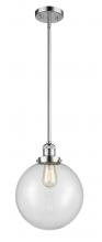 Innovations Lighting 201S-PC-G202-10 - Beacon - 1 Light - 10 inch - Polished Chrome - Stem Hung - Mini Pendant