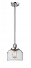 Innovations Lighting 201S-PC-G74 - Bell - 1 Light - 8 inch - Polished Chrome - Stem Hung - Mini Pendant