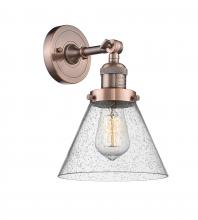 Innovations Lighting 203-AC-G44-LED - Cone - 1 Light - 8 inch - Antique Copper - Sconce