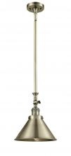  206-AB-M10-AB-LED - Briarcliff - 1 Light - 10 inch - Antique Brass - Stem Hung - Mini Pendant