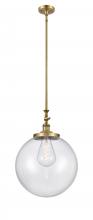 Innovations Lighting 206-BB-G202-16 - Beacon - 1 Light - 12 inch - Brushed Brass - Stem Hung - Mini Pendant