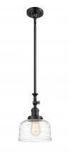 Innovations Lighting 206-BK-G713 - Bell - 1 Light - 8 inch - Matte Black - Stem Hung - Mini Pendant