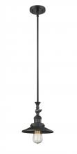 Innovations Lighting 206-BK-M6 - Railroad - 1 Light - 8 inch - Matte Black - Stem Hung - Mini Pendant