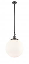 Innovations Lighting 206-OB-G201-16 - Beacon - 1 Light - 12 inch - Oil Rubbed Bronze - Stem Hung - Mini Pendant