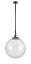 Innovations Lighting 206-OB-G202-18 - Beacon - 1 Light - 18 inch - Oil Rubbed Bronze - Stem Hung - Mini Pendant