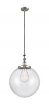 Innovations Lighting 206-SN-G202-16 - Beacon - 1 Light - 12 inch - Brushed Satin Nickel - Stem Hung - Mini Pendant