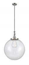 Innovations Lighting 206-SN-G202-18 - Beacon - 1 Light - 12 inch - Brushed Satin Nickel - Stem Hung - Mini Pendant