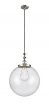 Innovations Lighting 206-SN-G204-16 - Beacon - 1 Light - 16 inch - Brushed Satin Nickel - Stem Hung - Mini Pendant