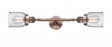 Innovations Lighting 208L-AC-G54 - Bell - 2 Light - 5 inch - Antique Copper - Bath Vanity Light