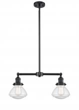 Innovations Lighting 209-OB-G324 - Olean - 2 Light - 22 inch - Oil Rubbed Bronze - Stem Hung - Island Light