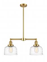 Innovations Lighting 209-SG-G713 - Bell - 2 Light - 21 inch - Satin Gold - Stem Hung - Island Light