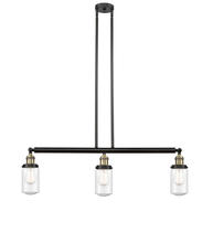 Innovations Lighting 213-BAB-G314 - Dover - 3 Light - 37 inch - Black Antique Brass - Stem Hung - Adjustable Island Light