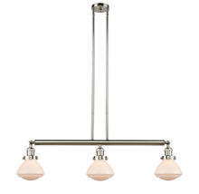 Innovations Lighting 213-PN-G321 - Olean - 3 Light - 39 inch - Polished Nickel - Stem Hung - Island Light