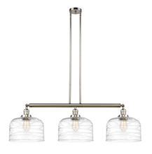 Innovations Lighting 213-PN-G713-L - Bell - 3 Light - 42 inch - Polished Nickel - Stem Hung - Island Light