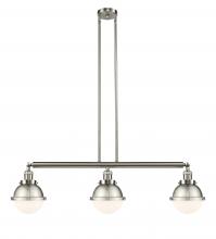 Innovations Lighting 213-SN-HFS-61-SN - Hampden - 3 Light - 40 inch - Brushed Satin Nickel - Stem Hung - Island Light