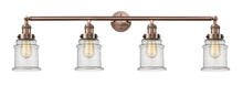 Innovations Lighting 215-AC-G184-LED - Canton - 4 Light - 42 inch - Antique Copper - Bath Vanity Light