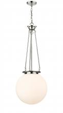 Innovations Lighting 221-1P-PN-G201-16 - Beacon - 1 Light - 16 inch - Polished Nickel - Chain Hung - Pendant