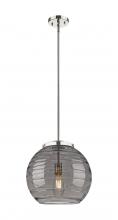 Innovations Lighting 221-1S-PN-G1213-14SM - Athens Deco Swirl - 1 Light - 14 inch - Polished Nickel - Stem Hung - Pendant