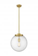 Innovations Lighting 221-1S-SG-G204-14 - Beacon - 1 Light - 16 inch - Satin Gold - Stem Hung - Pendant