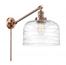 Innovations Lighting 237-AC-G713-L - Bell - 1 Light - 12 inch - Antique Copper - Swing Arm